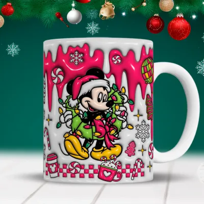 Taza navideña disney 4