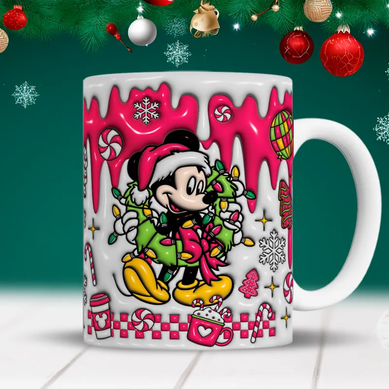 Taza navideña disney 4